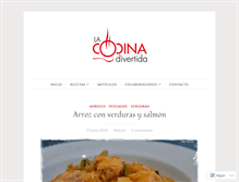 Tablet Screenshot of lacocinadivertida.com